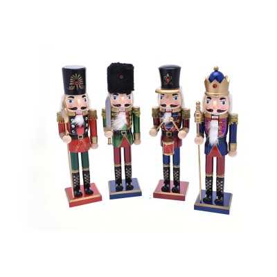 SCHIACCIANOCI DI NATALE DI 4 COLORI CM. 36h.