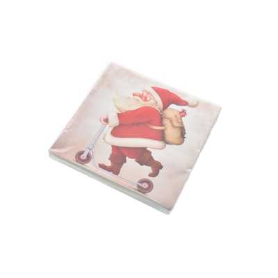 SET 20 TOVAGLIOLI DI NATALE MONO USO DECORAZIONE MONOPATTINO