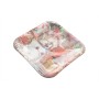 SET 8 PIATTI QUADRATI DA TAVOLA NATALIZI DECORAZIONE PUPAZZO