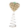 PUNTALE PER ALBERO NATALE CUORE LEGNO NATURALE DM. 15