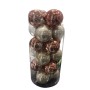 BOX 24 SFERE PALLINE DI NATALE DECORATIVE COLORI ASSORTITI CM. 8