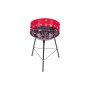 BARBECUE A CARBONE TONDO CON 3 PIEDI ROSSO CM. 50x85h.