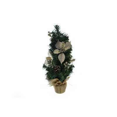 ALBERO DI NATALE CON STELLA NAT. COLORE ORO CM. 60