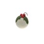 APPENDINO SFERA PALLINA DI NATALE COLORE BIANCA MOD.035 CM. 18