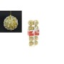 BOX 10 SFERE PALLINE DI NATALE PN1730 COLORE ORO CM. 6