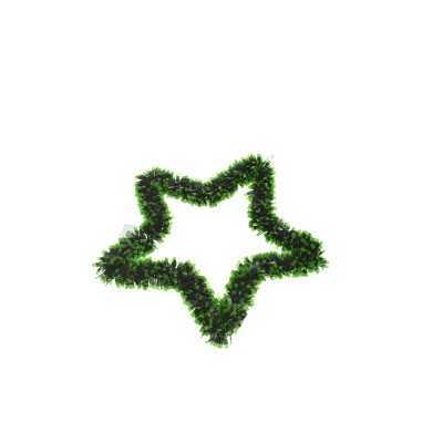 FUORI PORTA A FORMA DI STELLA COLORE VERDE BITONO MOD. 40 CM. 35
