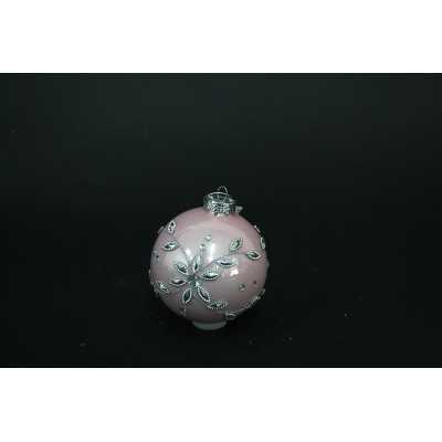 SFERA PALLINA DI NATALE VETRO DEC.05918-4L CM. 9