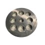 PIASTRA IN ACCIAIO INOX PER TRITACARNE 12 FORO 16