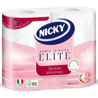 NICKY CARTA IGIENICA ELITE 4 ROTOLI 3 VELI