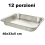 OTTIMO VASCHETTA I ALLUMINIO SENZA COPERCHIO 12 PORZIONI PZ. 1