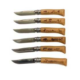 OPINEL SET 6 COLTELLI N. 8 INOX COLLECTION ANIMAL