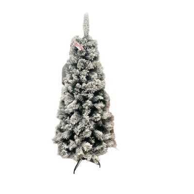 ALBERO DI NATALE KENYA INNEVATO CON BASE IN METALLO 817 RAMI