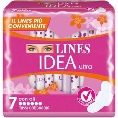 LINES IDEA ULTRA ASSORBENTI PER FLUSSI ABBONDANTI PZ.7