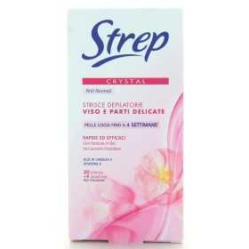 STREP 20 STRISCE DEPILATORIE VISO E PARTI DELICATE CRISTAL