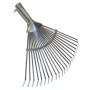 SCOPA GIARDINO A VENTAGLIO IN ACCIAIO ZINCATO CM. 29/48x43