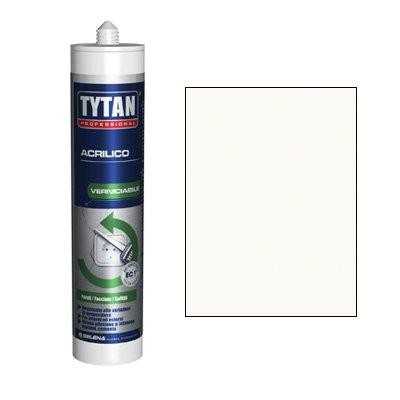 SILICONE ACRILICO TYTAN BIANCO VERNICIABILE ML. 300