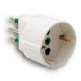 ADATTATORE 16A SCHUKO FME BIANCO 2P+T 16A
