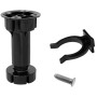 PIEDINO MOBILI REGOLABILE ABS ASTA TONDA MM. 29 CM. 12/15h. CON