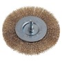 SPAZZOLA ACCIAIO CIRCOLARE CON GAMBO PG 475.00 MM. 100 G. MM