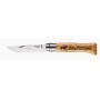 OPINEL COLTELLO INOX N. 8 ANIMALIA CERVO CON MANICO IN QUERCIA