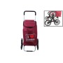 CARRELLO PORTASPESA SALISCALE TRIS ROSSO CON 6 RUOTE lt. 46