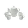 SET 7 PEZZI TAZZE DA CAFFE' BIANCO CM.20x17h CM. 8x6h.