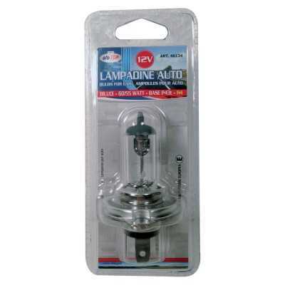 COPPIA LAMPADINA H4 12VOLT 60/55 WATT. P43T ALOGENA