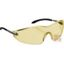 STAINLESS GLASSES CHROME FRAME YELLOW ANTI-FOG LENSES