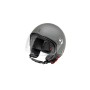 CASCO DA MOTO SOFFIO MATT TITANIUM CON VISIERA IN POLICARBONATO