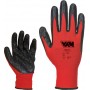 GUANTI DA LAVORO VAM RED MIX SPALMATO IN LATTICE CRINKLE TG. L