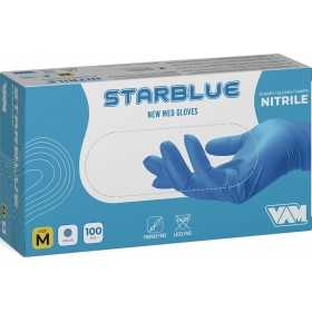GUANTI MONOUSO IN NITRILE S/P NEW MED STARBLUE tg S - XL PZ. 100