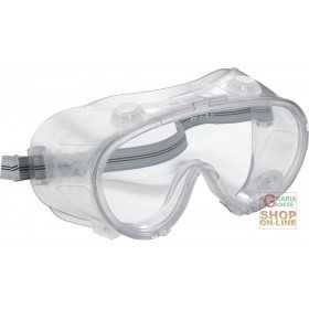 PVC PANORAMIC GLASSES WITH VENTILATION VALVES ANTI-SCRATCH AND