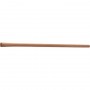 MANICO LEGNO PER ZAPPA OCCHIO OVALE FAGGIO SM. MM 45x35 CM 130h.