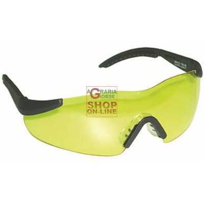 SAFETY GLASSES WITH YELLOW LENS CE