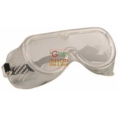 PVC SAFETY GLASSES TRANSPARENT LENS