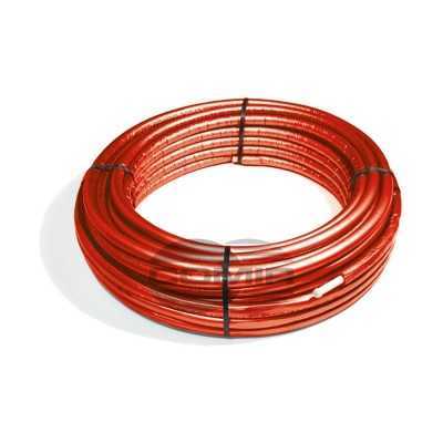 TUBO MULTISTRATO RIVESTITO 16x2,0 ROSSO MT. 50