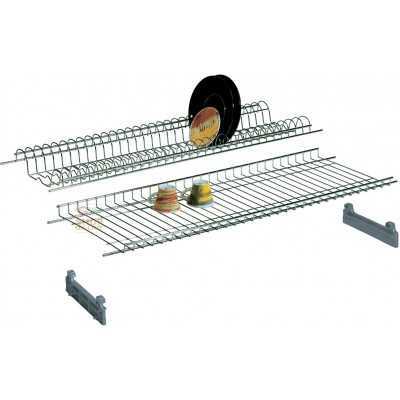 SHELF COLAPIATTI IN CHROME STEEL CM. 86 WITH SUPPORTS