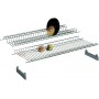 SHELF COLAPIATTI IN CHROME STEEL CM. 86 WITH SUPPORTS