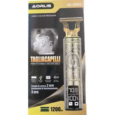 AORLIS TAGLIACAPELLI REGOLA BARBA A BATTERIA RICARICABILE CON