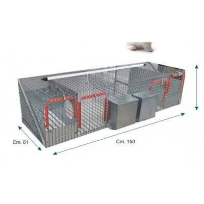 GABBIA CESTO PER CONIGLI FATTRICE 2 POSTI CON NIDI INTERNI