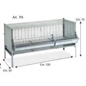 GABBIA PER POLLI E POLLETTI ANTITOPO CON GRIGLIA