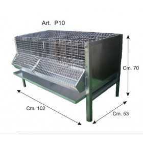 GABBIA PER PULCINI ANTITOPO CON GRIGLIA REGISTRABILE CM.
