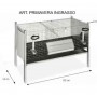 GABBIA PRIMAVERA PER CONIGLI INGRASSO 2 POSTI CM. 102x53x70h.