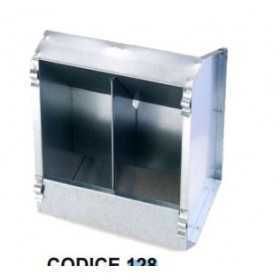 MANGIATOIA PER CONIGLI DUE POSTI CON GANCI DOPPI