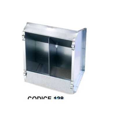 MANGIATOIA PER CONIGLI DUE POSTI CON GANCI DOPPI