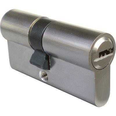 CILINDRO SAGOMATO 2304 IBFM OTTONE NICHELATO SATINATO CHIAVI 5