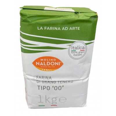 NALDONI FARINA VERDE ITALICA DI GRANO TENERO DI TIPO 00 KG. 1