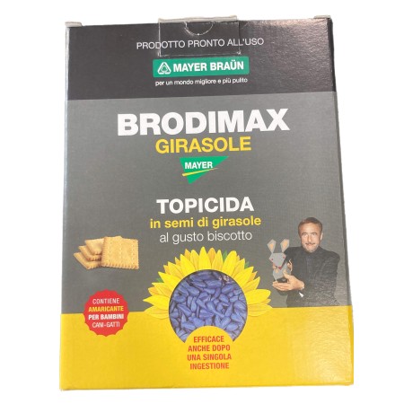 TOPICIDA VELENO PER TOPI TRIS GIRASOLE GUSTO BUSCOTTO BRODIMAX