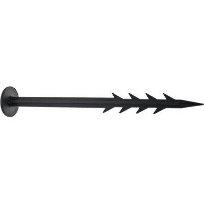 PICCHETTO CHIODO BLOCCA TELO PA NERO DENTATO MM. 45 H.CM 20 PZ.