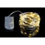 20 MICROLED SLIM A BATTERA 2M PER USO INTERNO LUCE CALDA